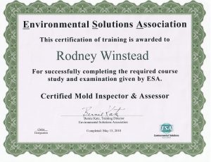 Certified Mold Inspection Frederick MD